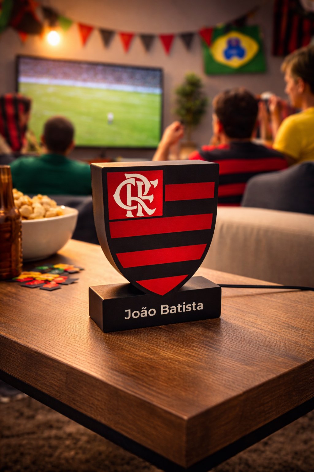 Luminária do Flamengo Personalizada