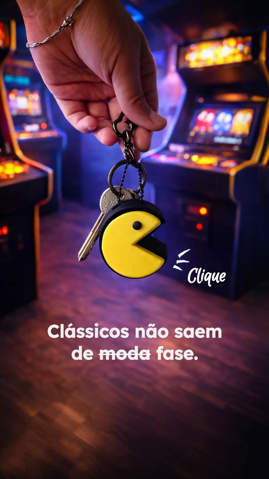 Chaveiro Pac-Man